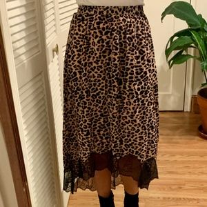 Zadig & Voltaire Silk Cheetah Skirt